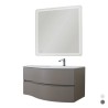 MOBILE BAGNO SERIE NUVOLA  (DA COMPORRE) - Base 106x50x52 LariceBianco Dx