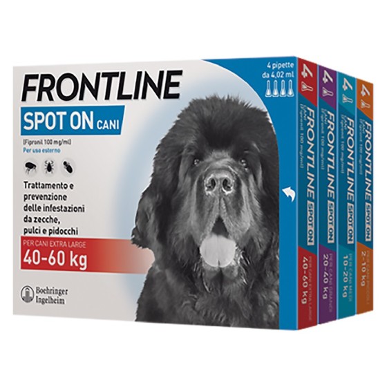 ANTIPARASSITARIO 'FRONTLINE SPOT-ON' cani 40/60 kg - 4 pipette ml 4