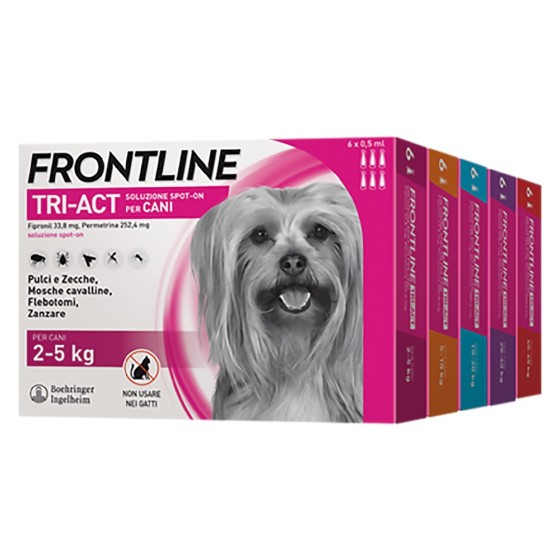 ANTIPARASSITARIO 'FRONTLINE TRI-ACT' cani  5/10 kg - 3 pipette ml 1