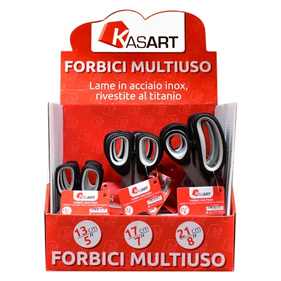 ESPOSITORE FORBICI MULTIUSO 'KASART' 18 pezzi