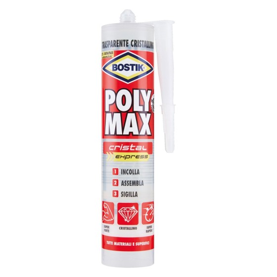 ADESIVO SIGILLANTE UNIVERSALE 'POLY MAX' CRISTAL E gr. 300