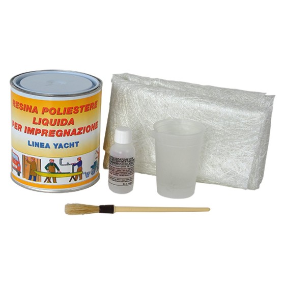 KIT RIPARAZIONE FIBRORESINA ml 750