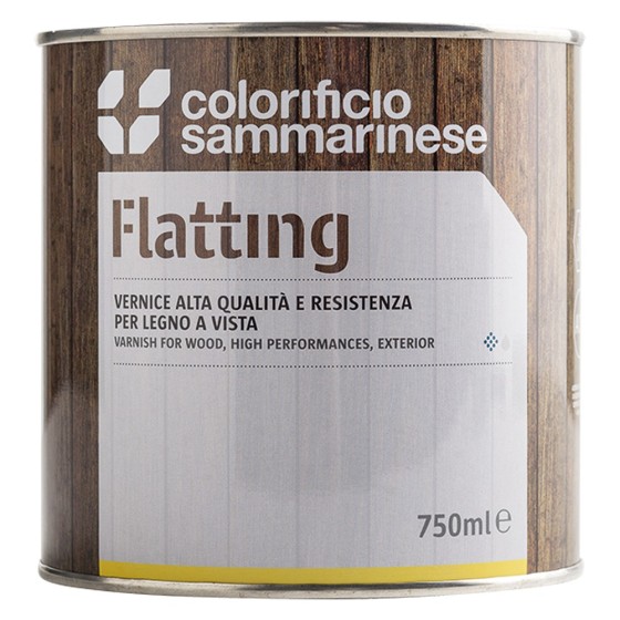 FLATTING ALL'ACQUA 'SANOLEGNO' Lt. 0,750 - trasparente satinata pz. 6 -  COLORIFICIO SAMMARINESE