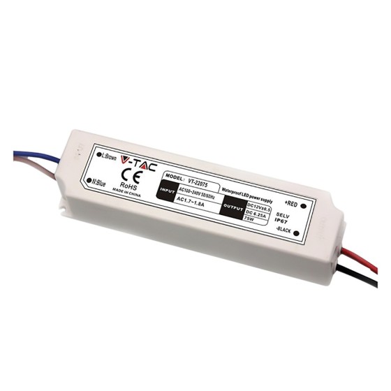 ALIMENTATORE PER STRIP LED 30W - IN 240V OUT 12V 2