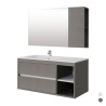 MOBILE BAGNO SERIE ENEA (DA COMPORRE) - Pensile 25x18x60 Grigio Corda