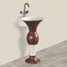 LAVABO ARTISTICO MOD. LZA11 - cm 52 x 45 + semicolonna