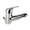 MISCELATORE MONOCOMANDO LAVABO CON BOCCA ESTRAIBILE EPIC - Cromo