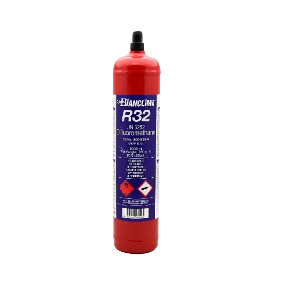 BOMBOLA RICARICABILE CONTENENTE GAS REFRIGERANTE R32 - 1,80 kg