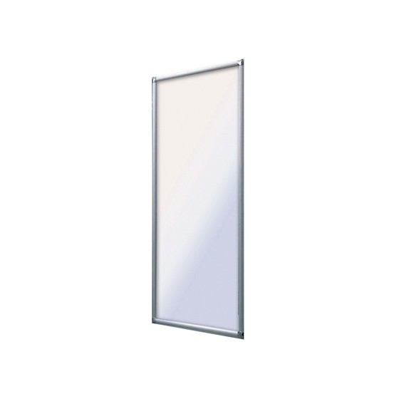 PARETE FISSA CRISTALLO PER MOD. 100-CB2 LINEA SELENE - cm 88-90 Cromo