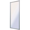 PARETE FISSA CRISTALLO PER MOD. 100-CB2 LINEA SELENE - cm 88-90 Cromo