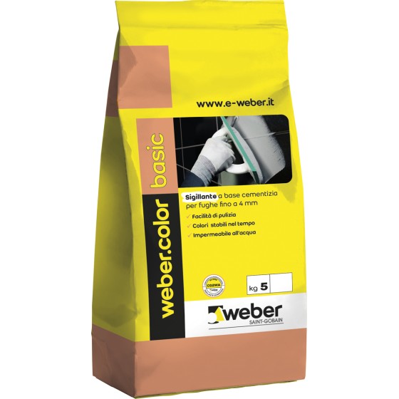 Webercolor basic cemento 602  kg 5