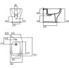 Bidet filo parete - Tesi