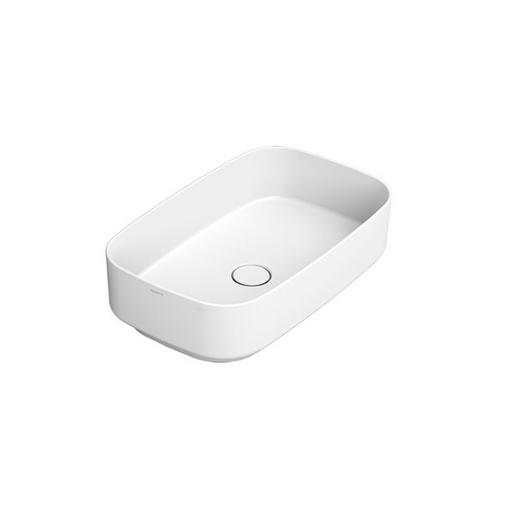 LAVABO DA APPOGGIO OVALE NOEMI - cm 62 x 38 Bianco Opaco