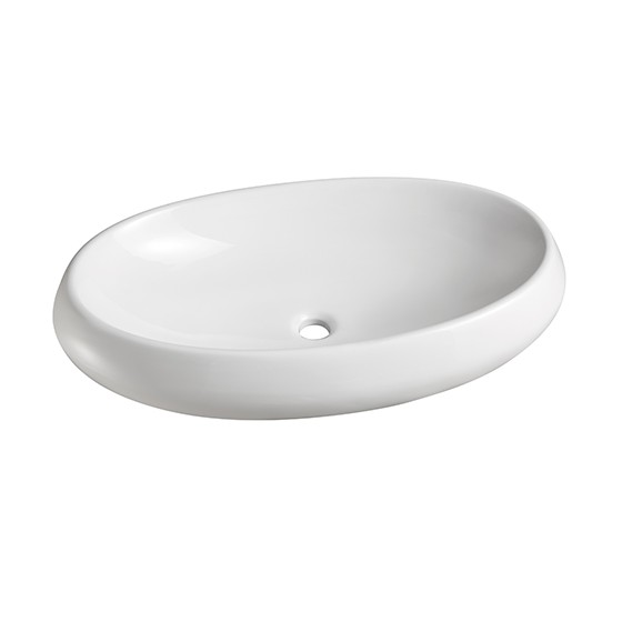 LAVABO DA APPOGGIO MOD. LA67 CM 75 X 44 - Bianco