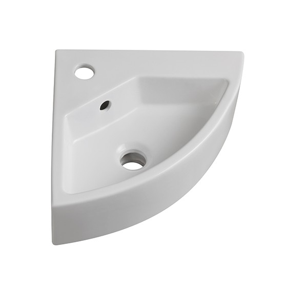 LAVABO AD ANGOLO MOD. LN58 CM 49 x 35 - Bianco