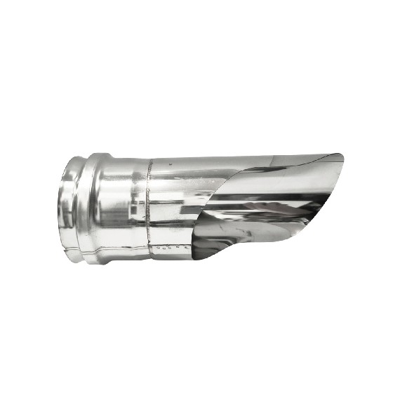 TERMINALE GOMITO INOX 304 CON CAPPELLO DRITTO - Diam. 100