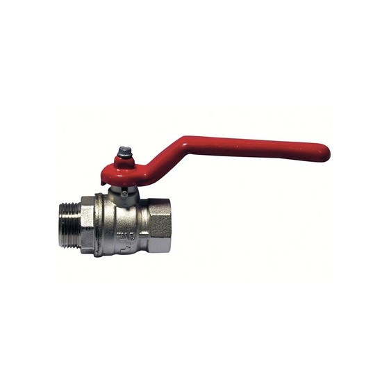 VALVOLA A SFERA MF CON LEVA ROSSA - 1"1/4 (DN 32) 25 bar/ 362.5psi