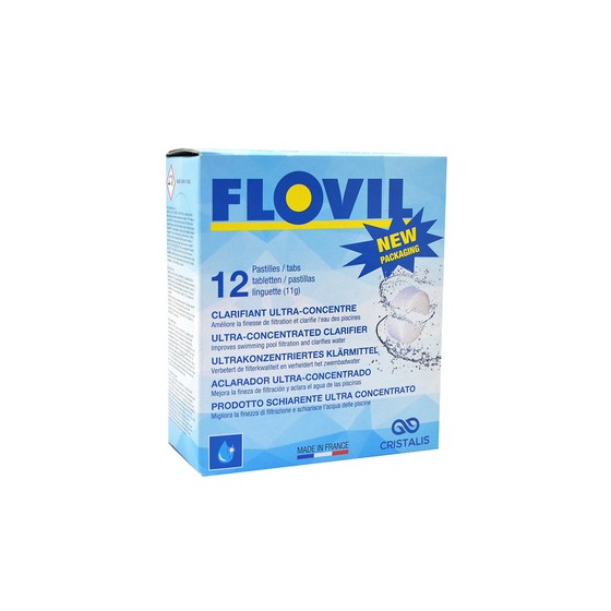 FLOCCULANTE FLOVIL 12 PASTIGLIE 132 GR - 12 Pastiglie