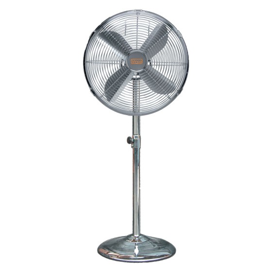 VENTILATORE DA PAVIMENTO 'CHROME' 50 W - Ø 40 cm / altezza massima 130 cm